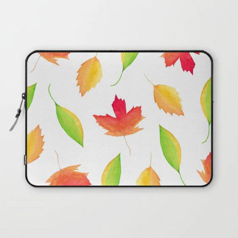 Maple Leaves - Watercolor Art • Aliya Bora