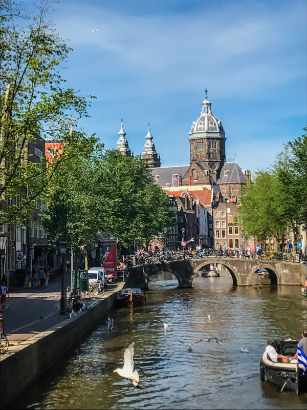 View of the canals in Amsterdam, The Netherlands