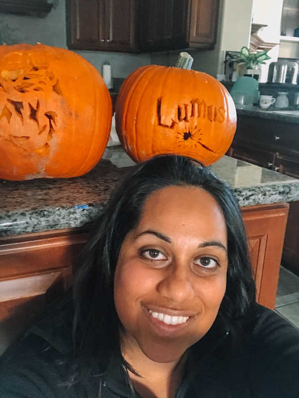 Aliya Halloween Pumpkin Carving Harry Potter Dobby & Lumos Pumpkin