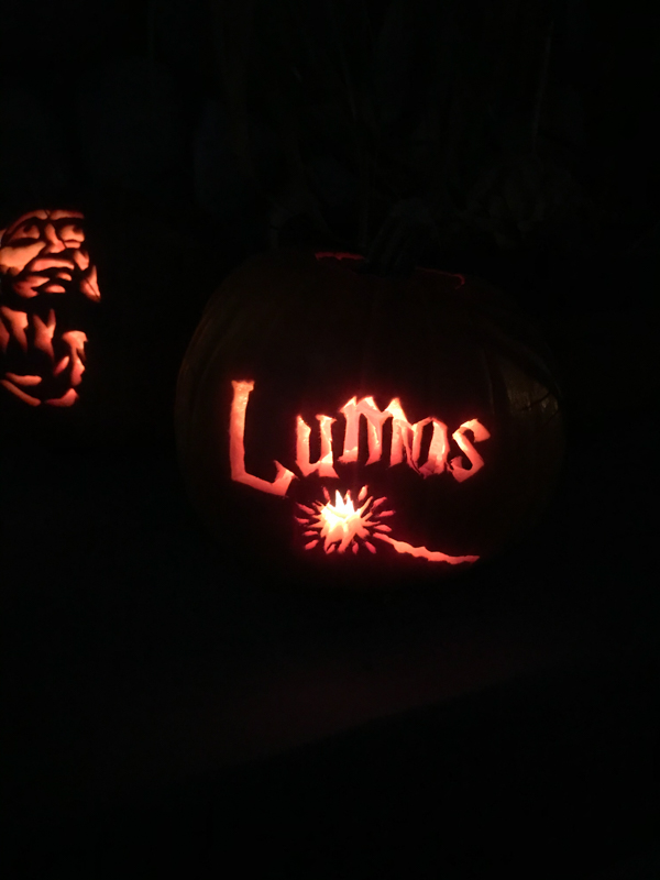 Halloween Pumpkin Carving Harry Potter Lumos Pumpkin