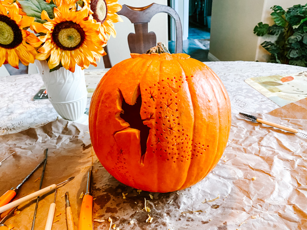 tinkerbell pumpkin carving